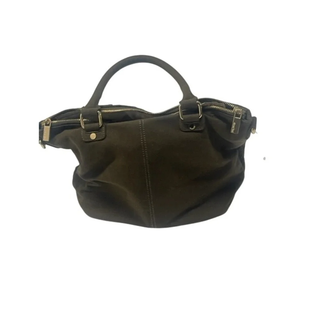 DEUX LUX Suede Woven Tote Bag Dark Brown Shoulder‎ Handbag